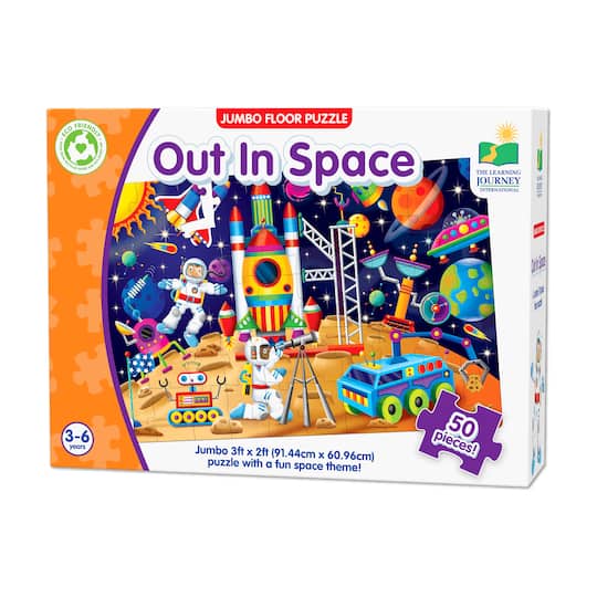 Jumbo Floor Puzzle - Out In Space: 50 Pcs